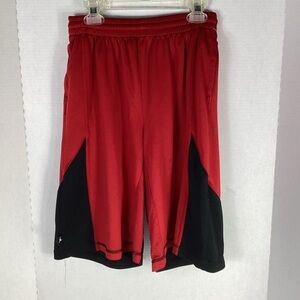 Jordan dri fit youth shorts size XL black red